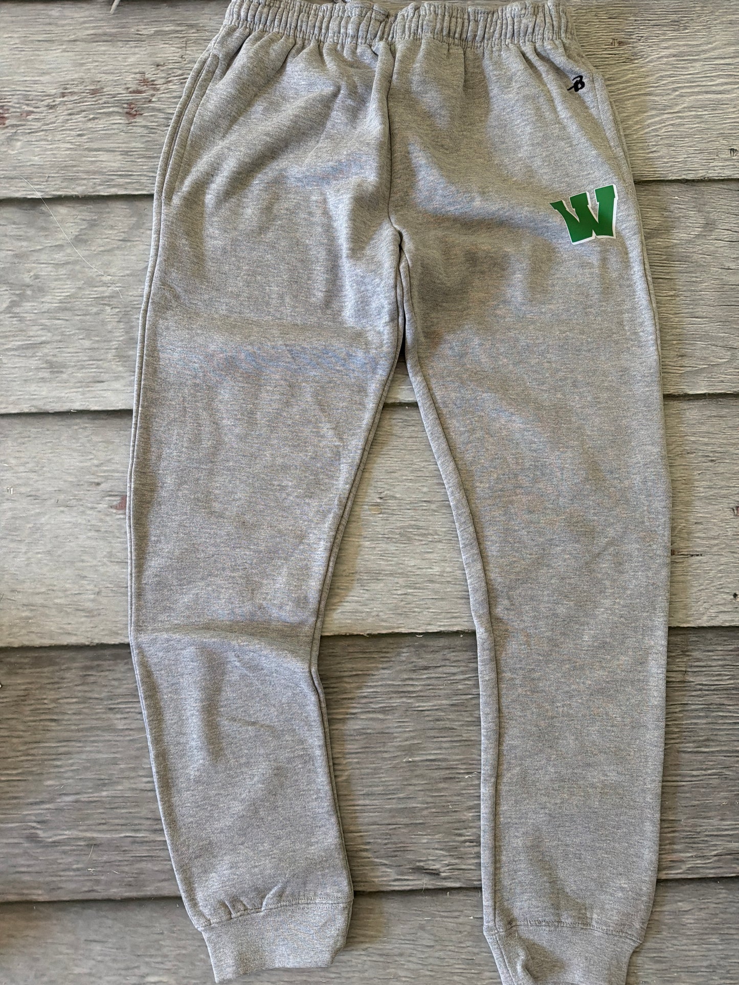 Adult small gray joggers NOT SCHOOL APPROVED