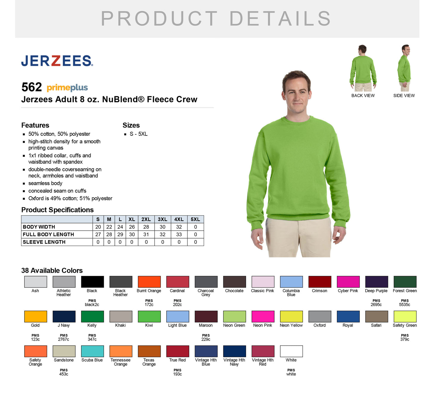 Weddington Golf Tournament Fundraiser Crewneck Sweatshirt
