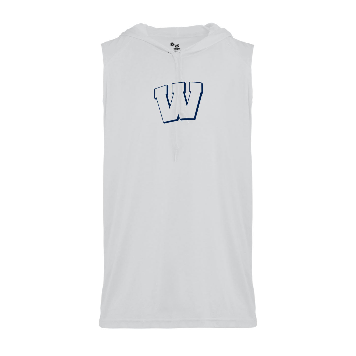 Weddington W sleeveless muscle tank with hood