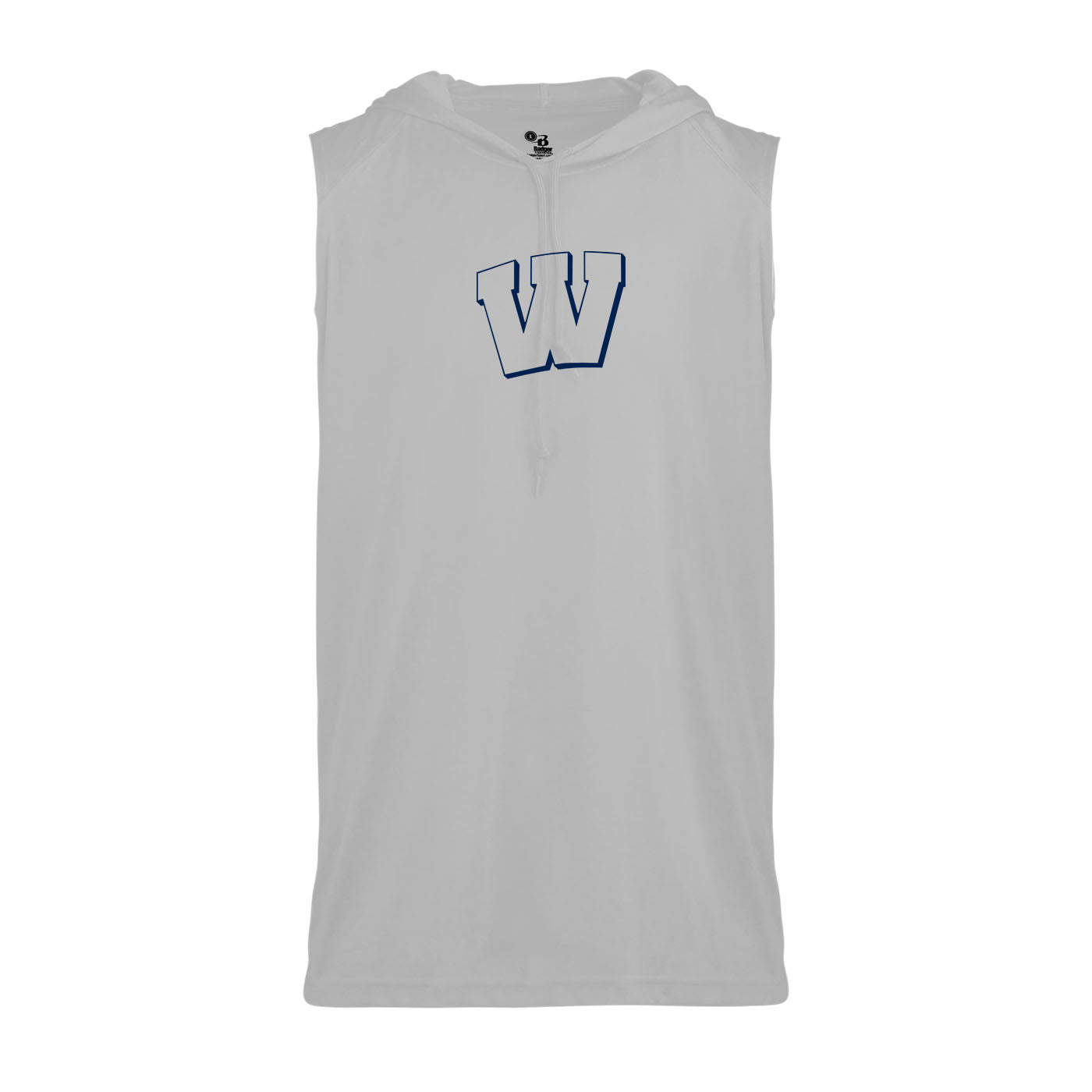 Weddington W sleeveless muscle tank with hood