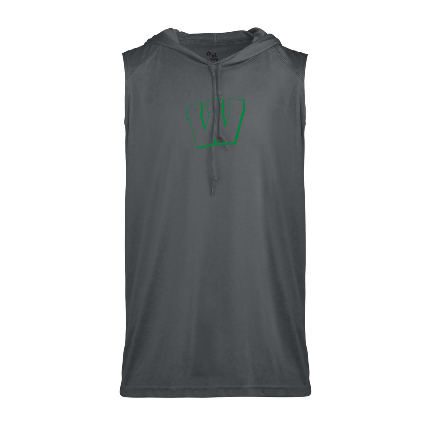 Weddington W sleeveless muscle tank with hood
