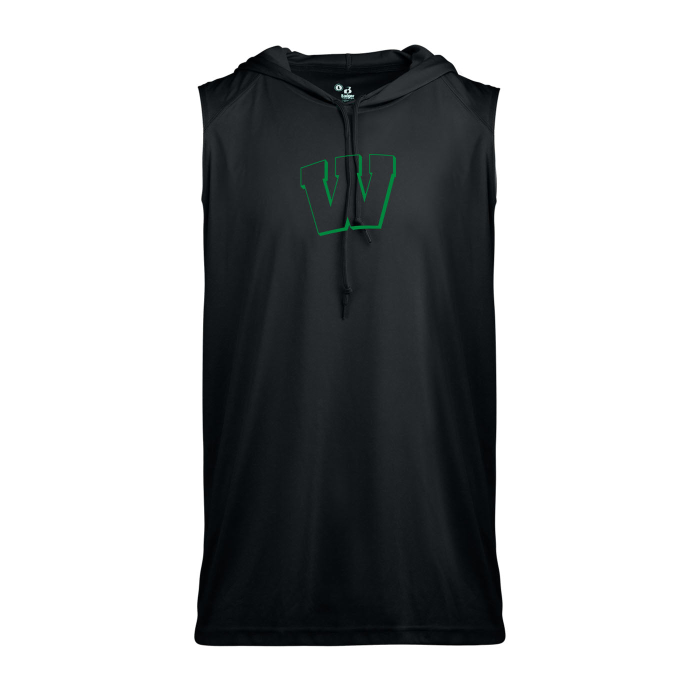 Weddington W sleeveless muscle tank with hood