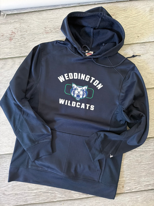 Adult small Dri fit hoodie Weddington Wildcats