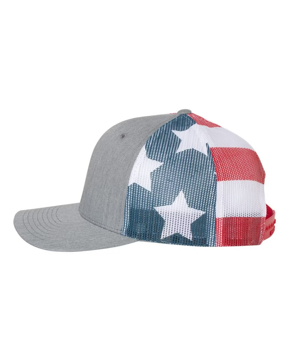 W Trucker Hat r112 Patriotic Flag