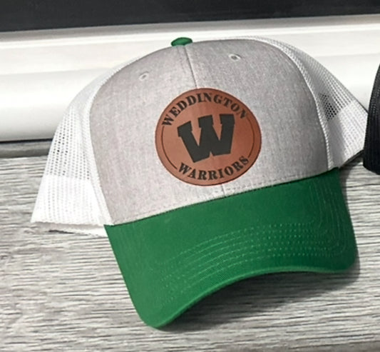 CLEARANCE Weddington leather patch hat
