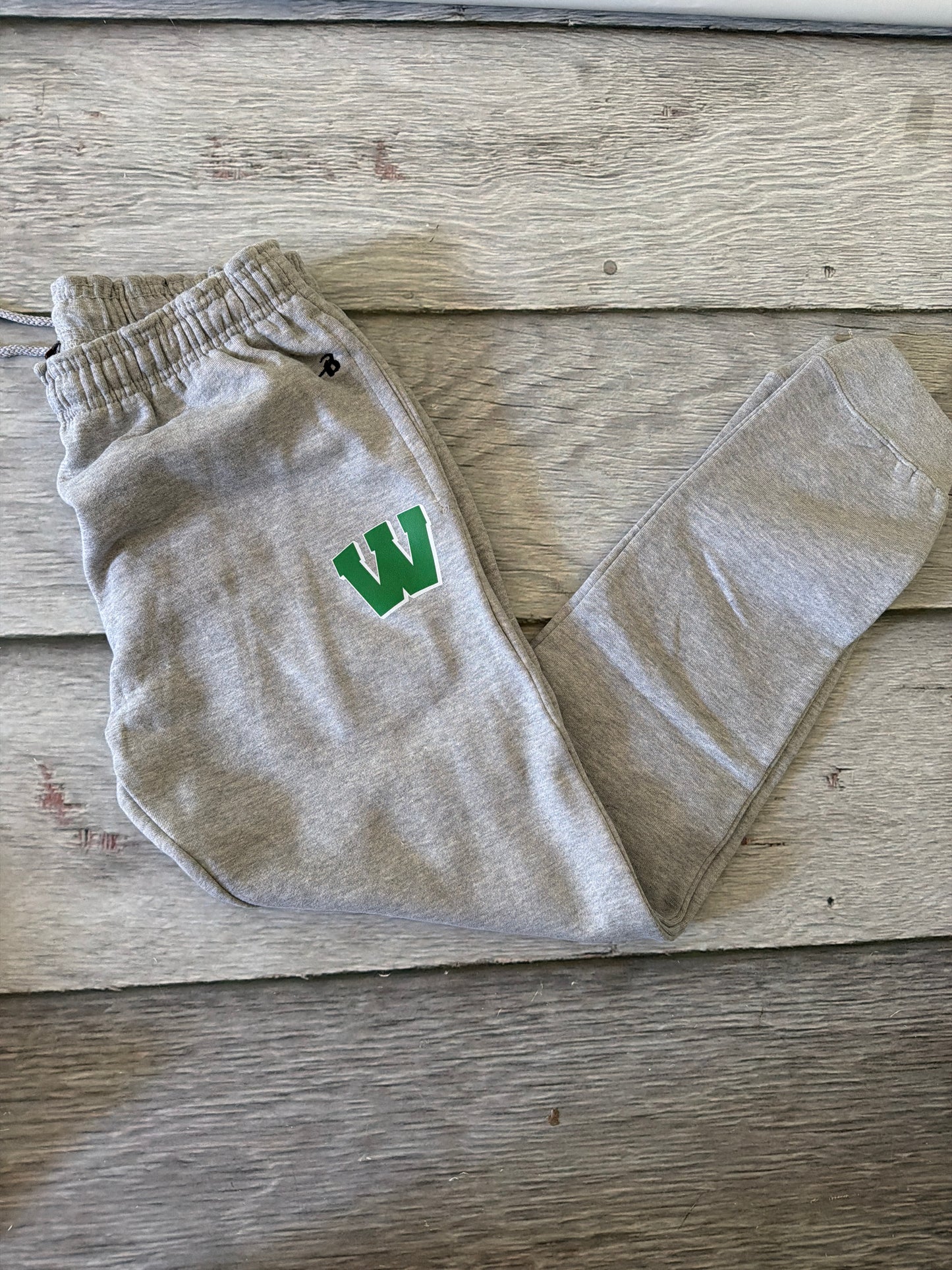 Adult small gray joggers NOT SCHOOL APPROVED