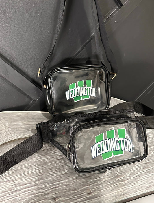 Clear stadium bags, Fanny pack or cross body bag