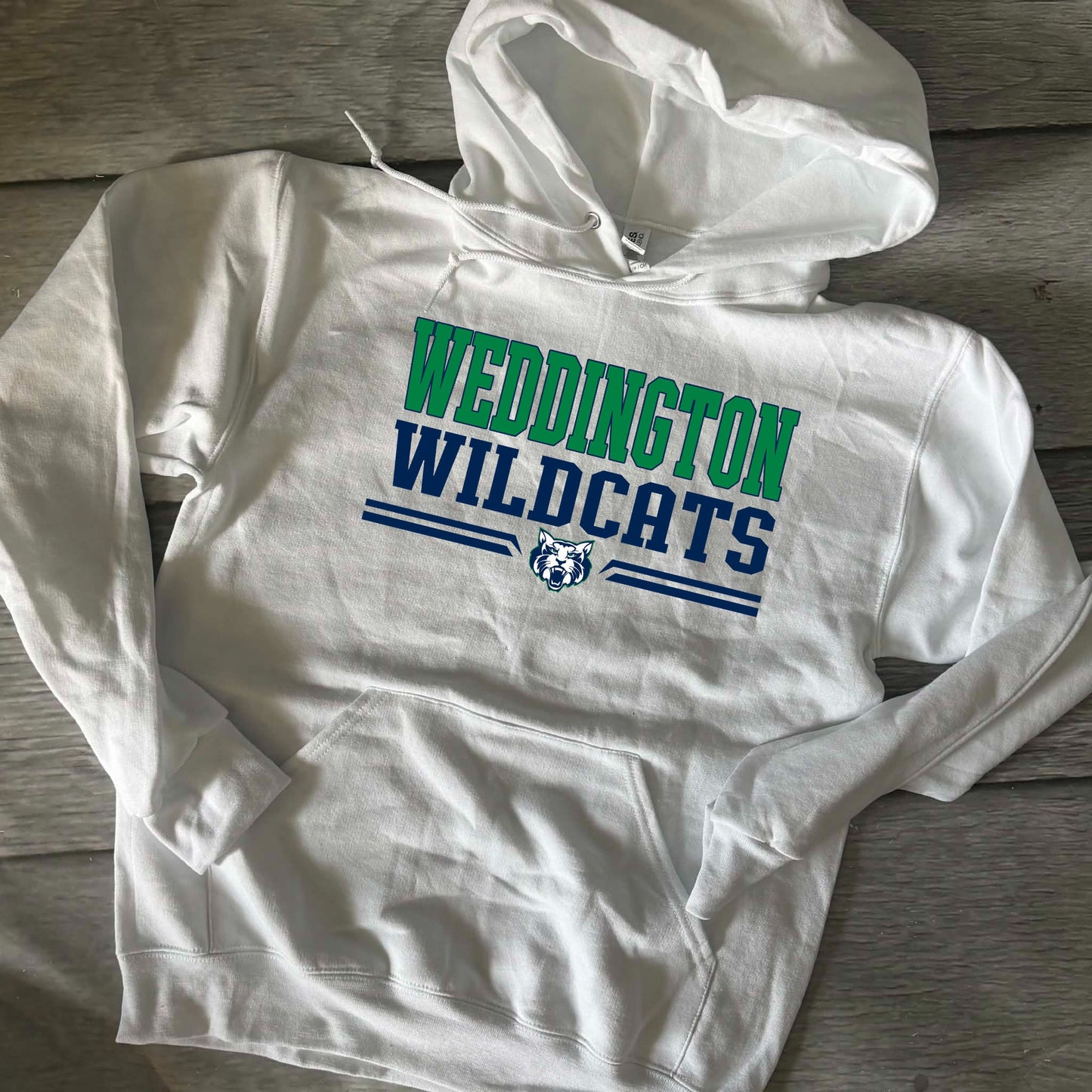Adult small cotton hoodie Weddington Wildcats