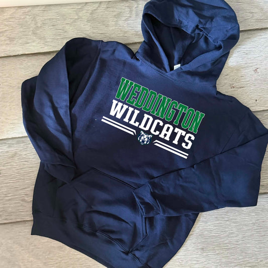 Youth large cotton hoodie Weddington Wildcats