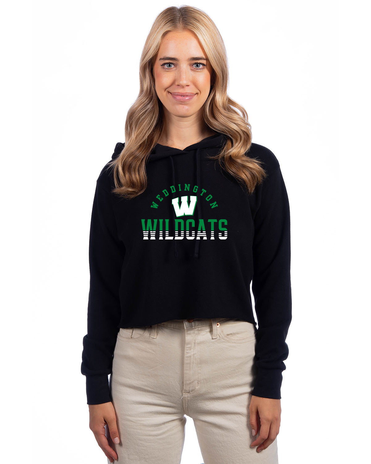 Weddington Wildcats Crop Hoodie (NOT SCHOOL UNIFORM APPROVED)