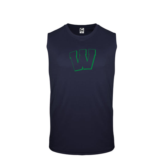 Weddington W sleeveless muscle tank