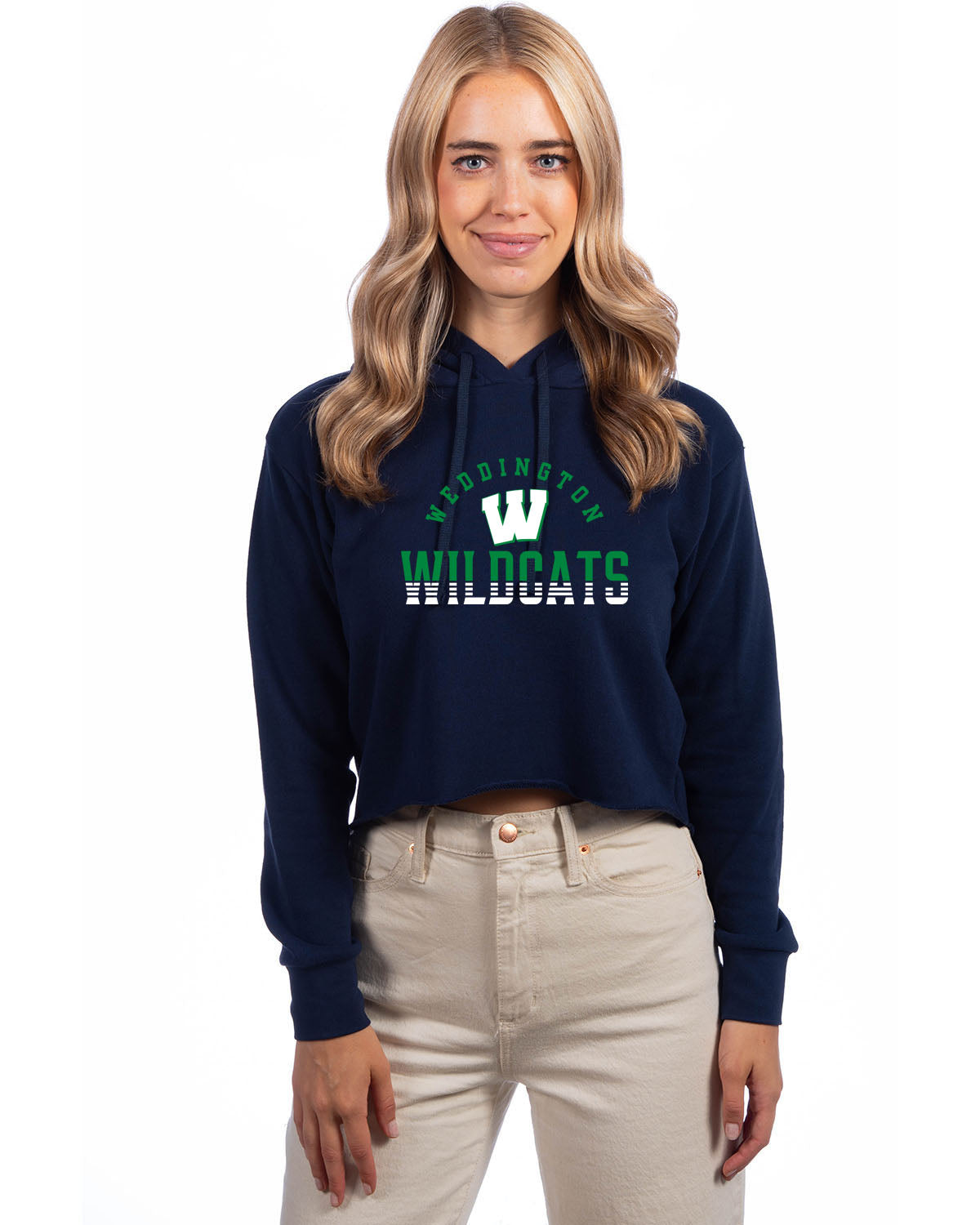 Weddington Wildcats Crop Hoodie (NOT SCHOOL UNIFORM APPROVED)